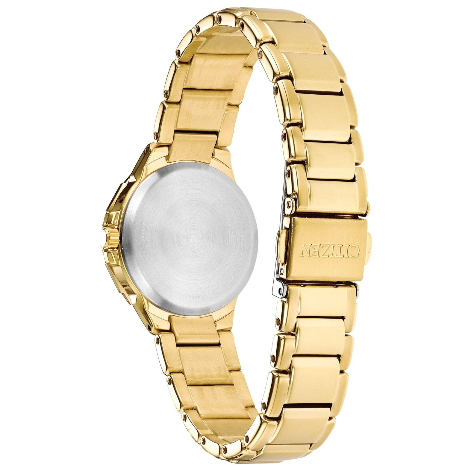 Citizen Ladies Diamond Eco-Drive Gold Stainless Steel Watch - EW2462-51A