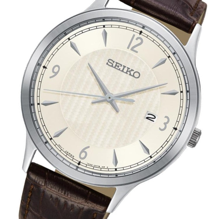 Seiko Conceptual Leather Men's Watch -  SGEH83P