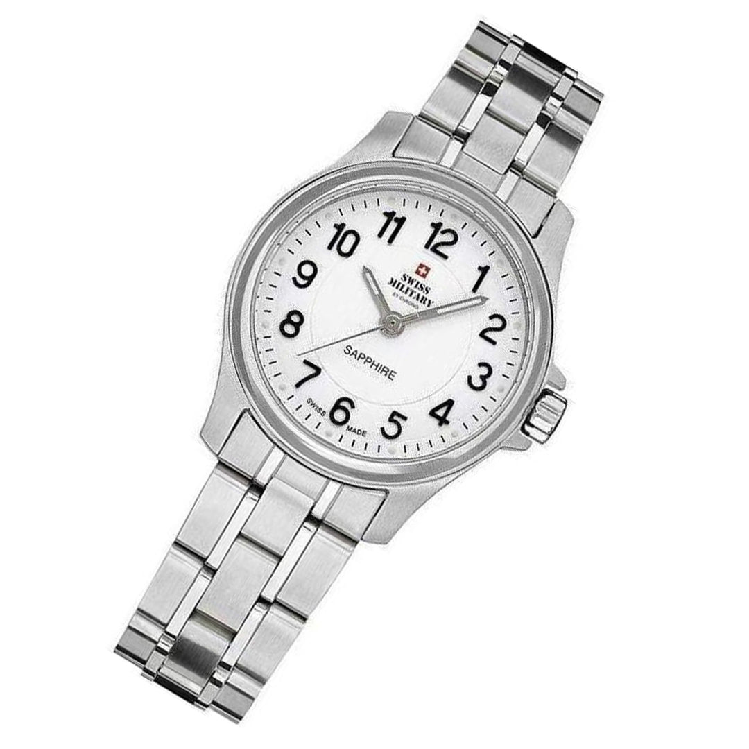 Swiss Military Stainless Steel White Dial Women's Watch - SM30138.02