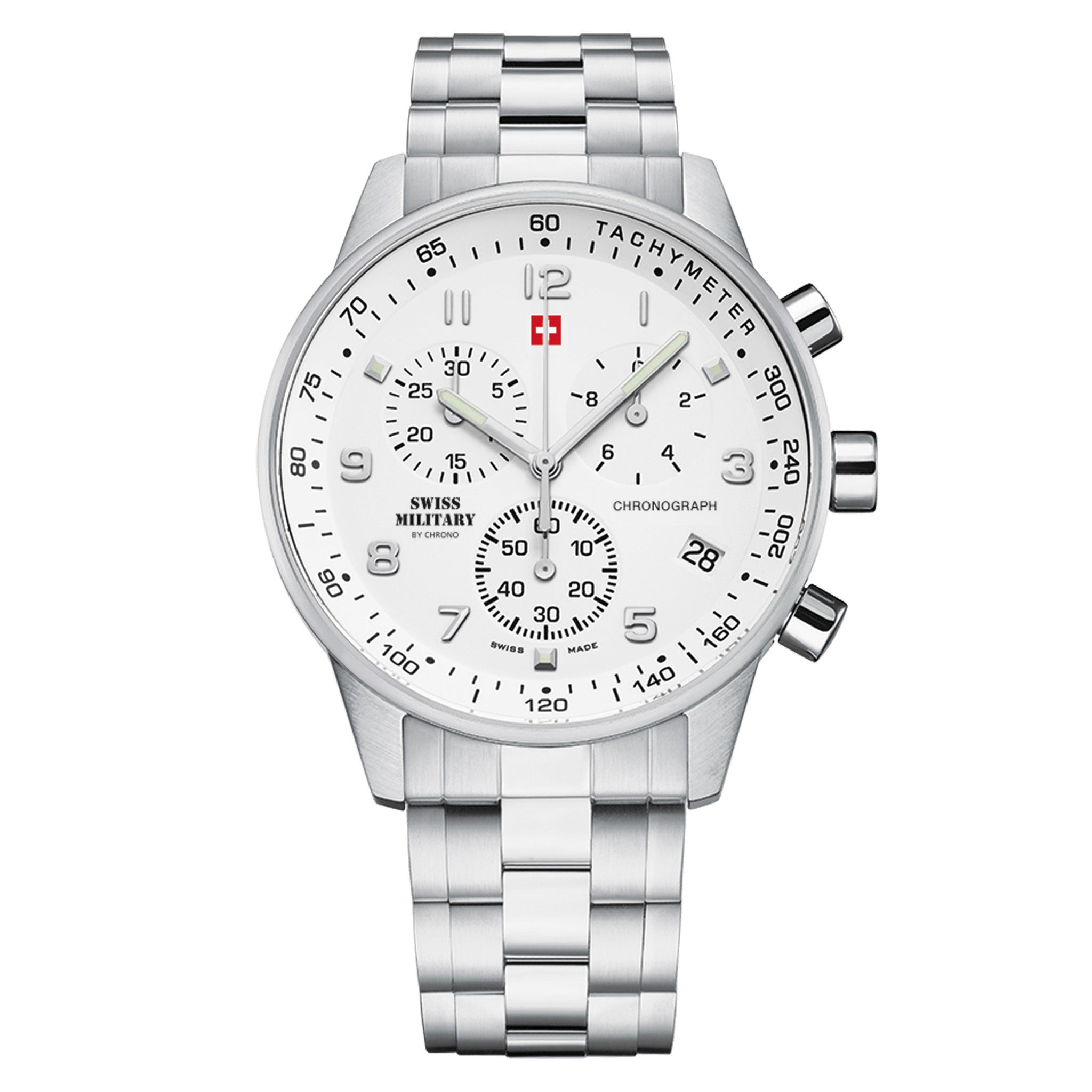 Swiss Military Stainless Steel Chronograph Men's Watch - SM34012.02
