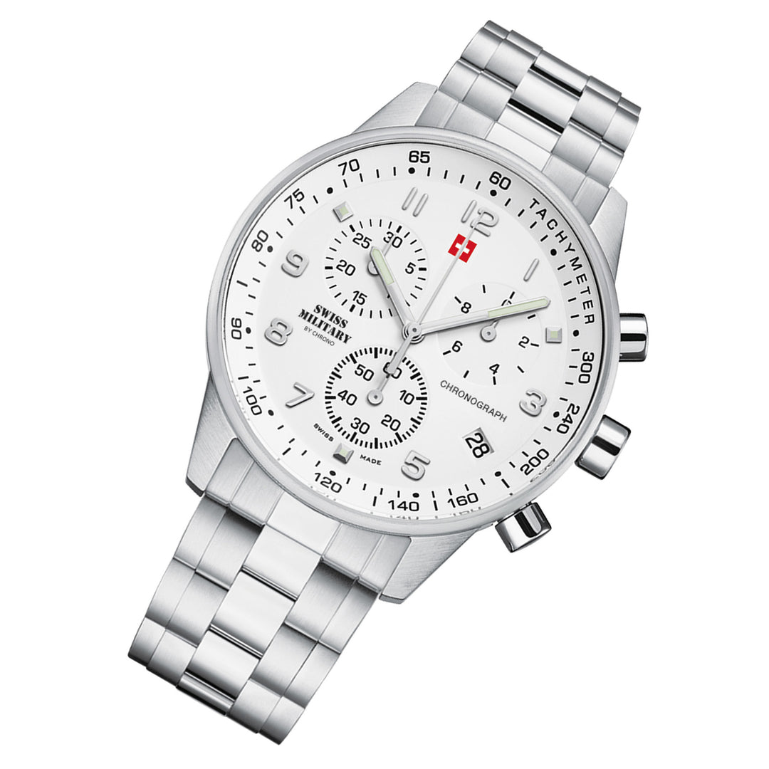 Swiss Military Stainless Steel Chronograph Men's Watch - SM34012.02