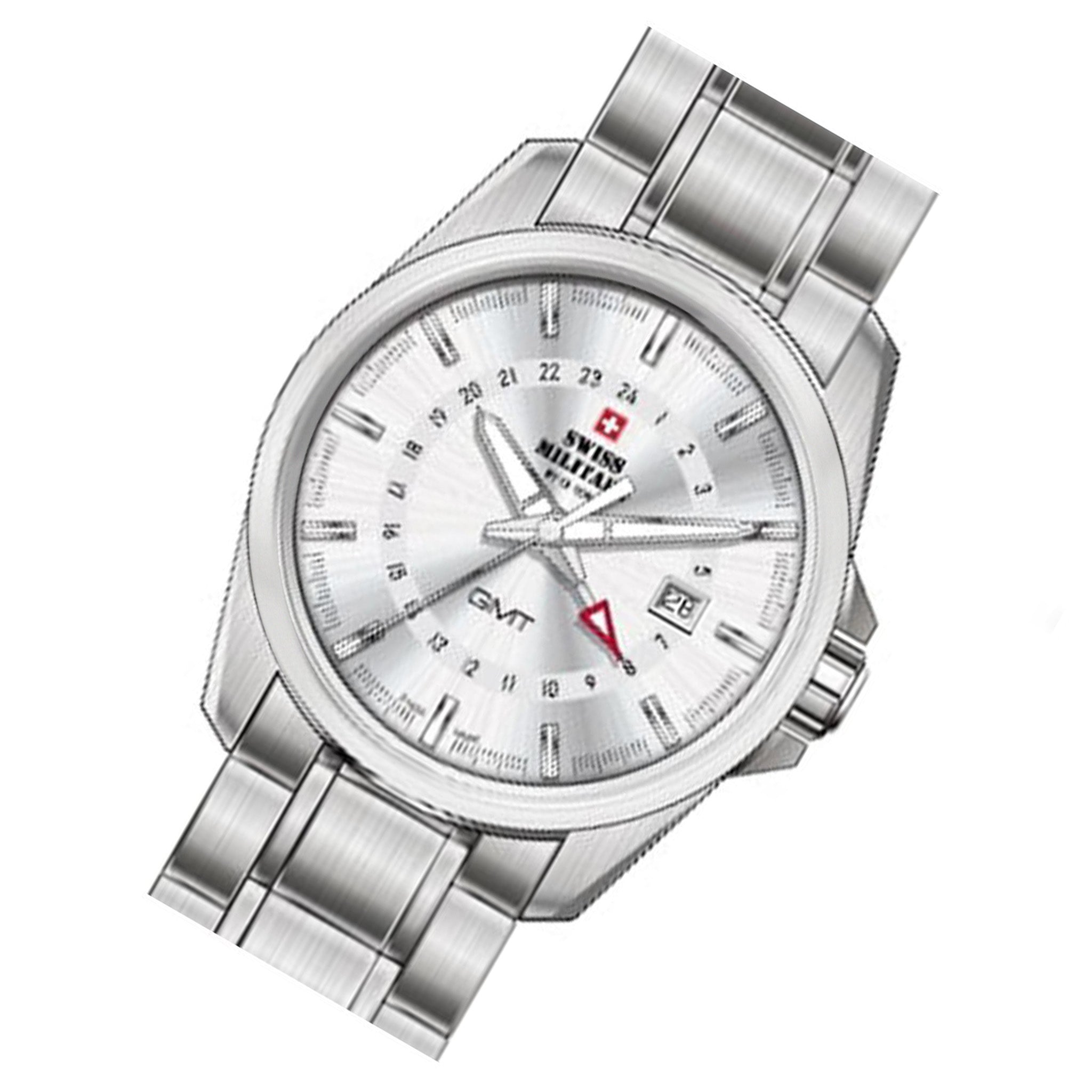 Swiss Military Stainless Steel Silver Dial Men's Swiss Made Watch - SM34034.12