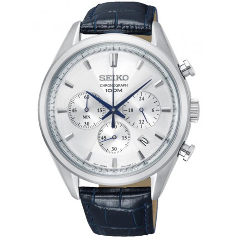 Seiko Conceptual Leather Men's Watch -  SSB291P