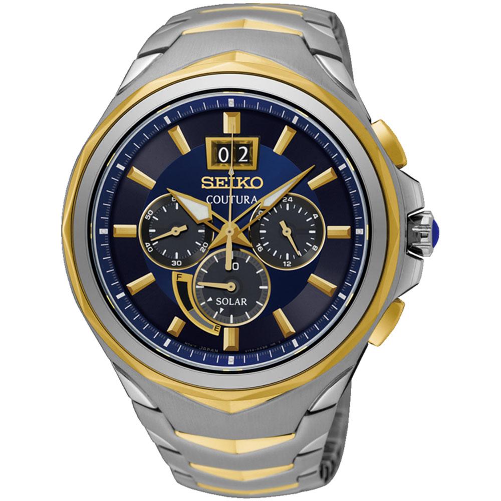 Seiko Coutura Solar Powered Men's Watch -  SSC642P