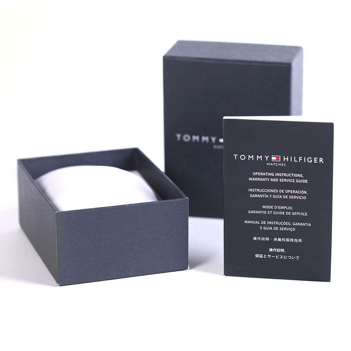 Tommy Hilfiger Multi-function Black Leather Men's Watch - 1791630