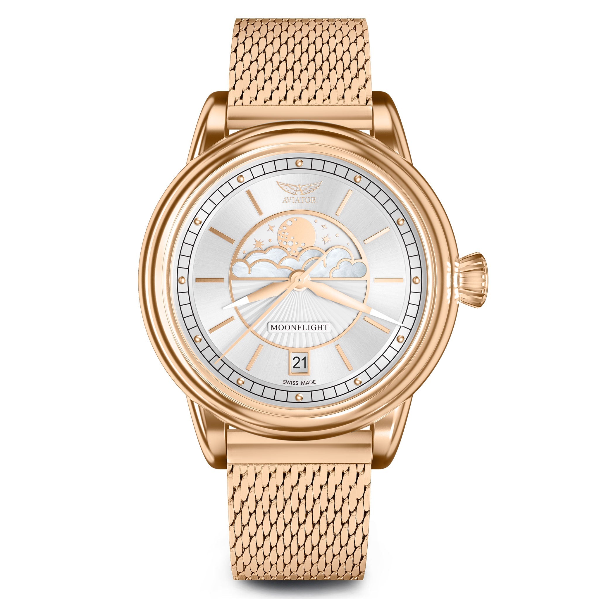 Womens hot sale aviator watch