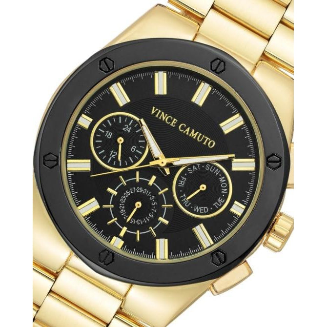 Vince Camuto Gold Steel Men's  Watch - VC1104BKGP