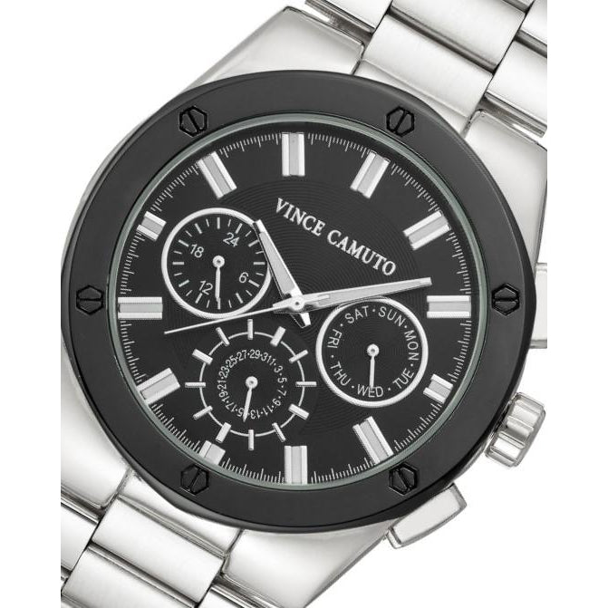 Vince Camuto Stainless Steel Men's  Watch - VC1104BKSV