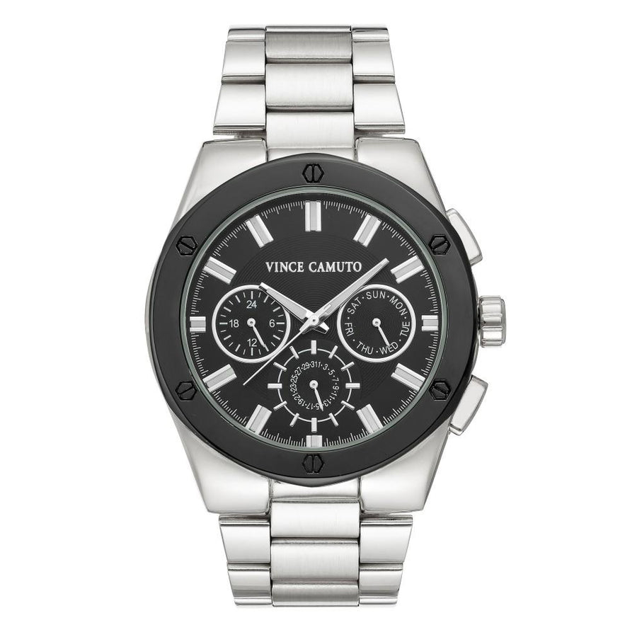 Vince Camuto Stainless Steel Men's  Watch - VC1104BKSV