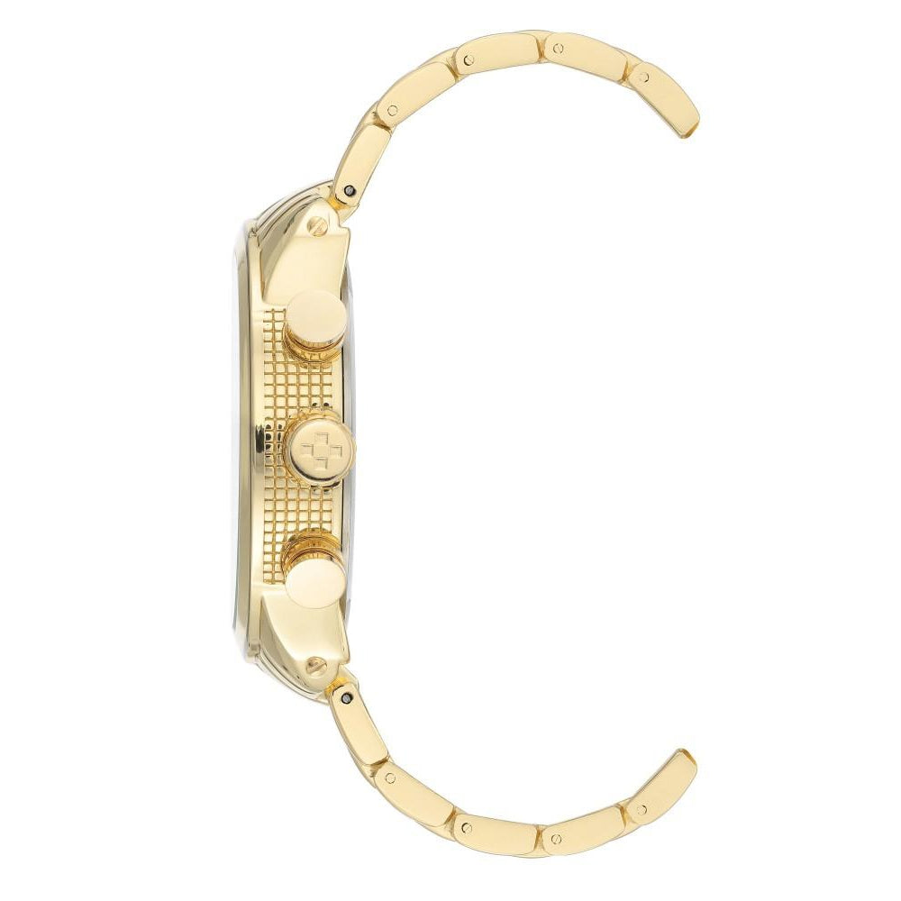 Vince Camuto Gold Steel Champagne Sunray Multi-function Men's Watch - VC1133CHGP
