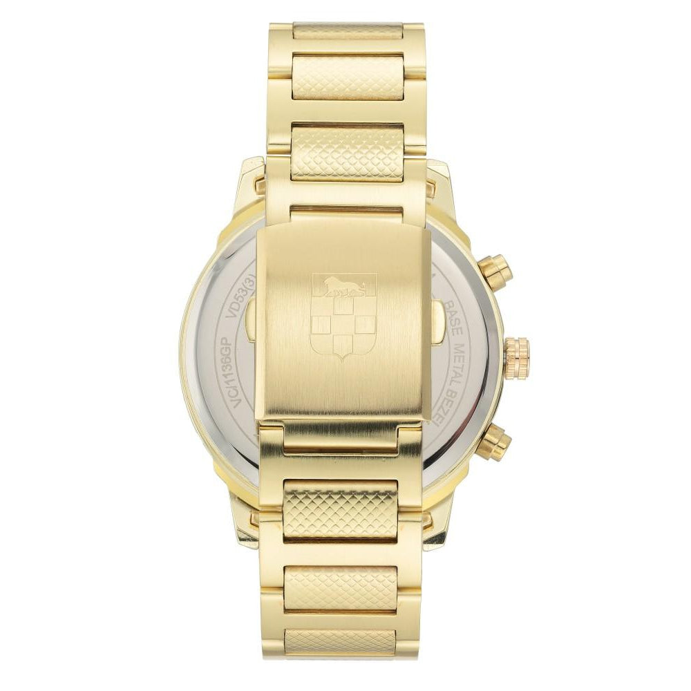 Vince Camuto Gold Steel Men's  Watch - VC1136CHGP