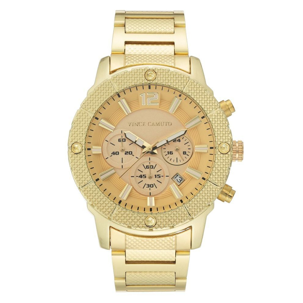 Vince Camuto Gold Steel Men's  Watch - VC1136CHGP