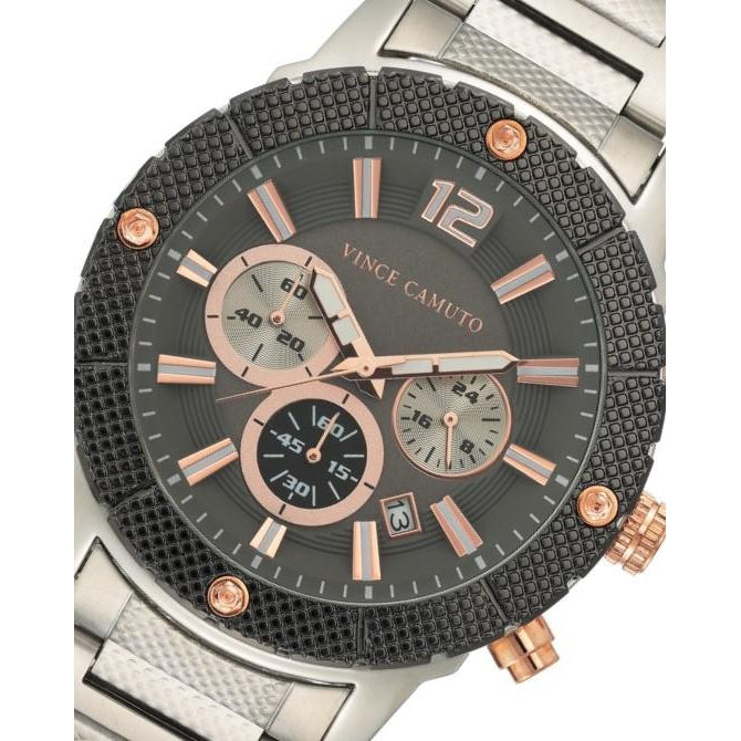 Vince Camuto Grey Dial Men's  Watch - VC1136GYSV