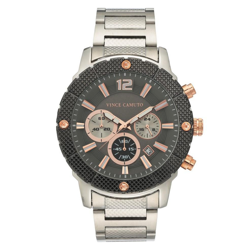 Vince Camuto Grey Dial Men's  Watch - VC1136GYSV