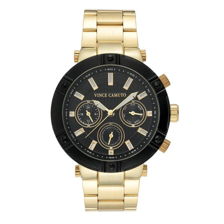 Vince Camuto Gold Steel Men's  Watch - VC1137BKGP