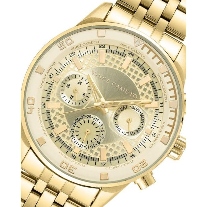 Vince Camuto Gold Steel Men's  Watch - VC1139CHGP