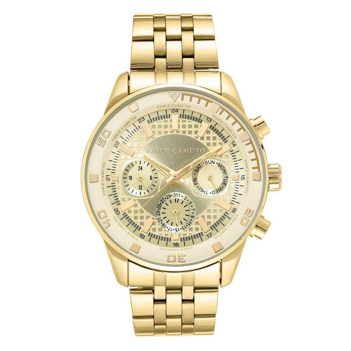 Vince Camuto Gold Steel Men's  Watch - VC1139CHGP