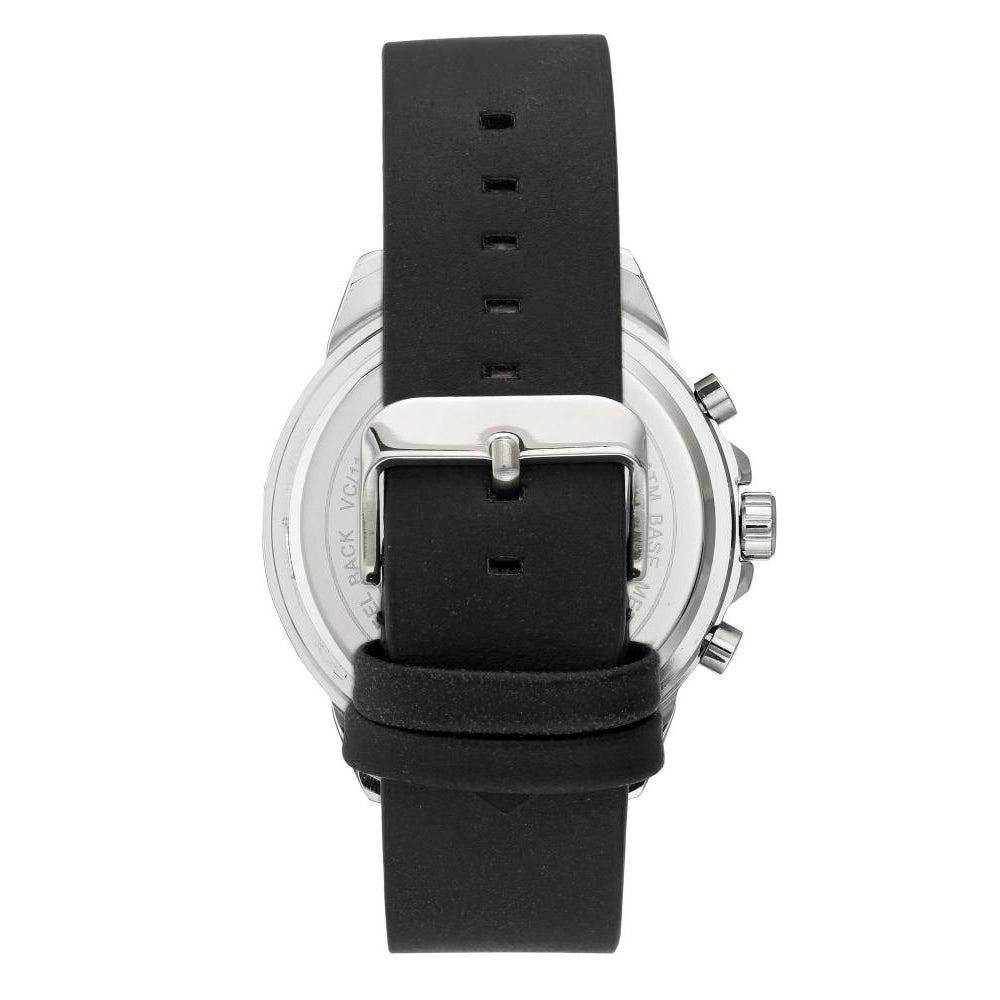 Vince Camuto Black Polyurethane Band Men's  Watch - VC1141BKSV