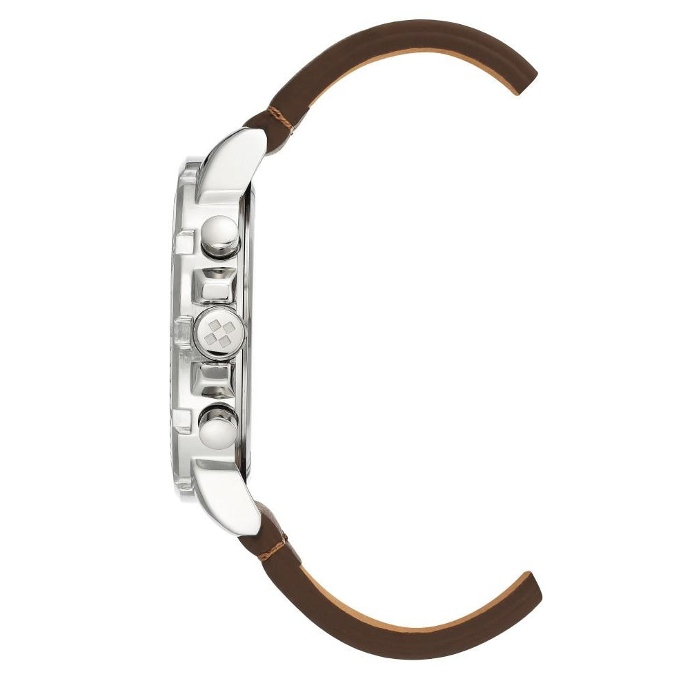 Vince Camuto Brown Polyurethane Band Men's Watch - VC1141GYST
