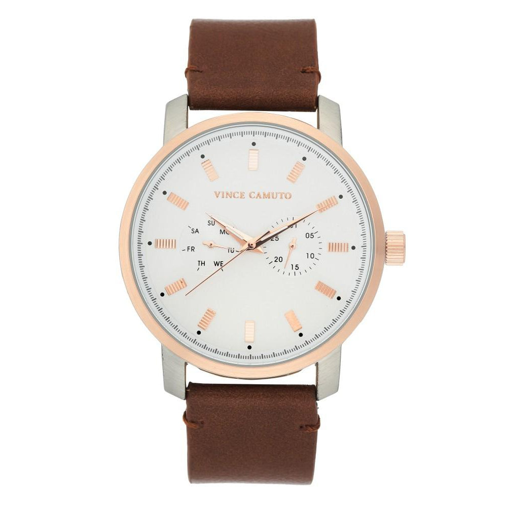 Vince Camuto Silver Sandblast Dial Men's Watch - VC1142SVRT
