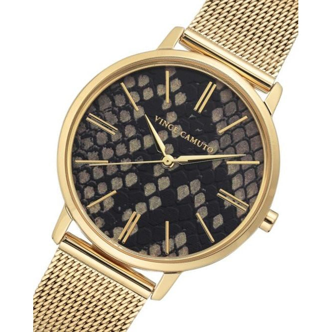 Vince Camuto Gold Mesh Ladies Watch - VC5344BKGB