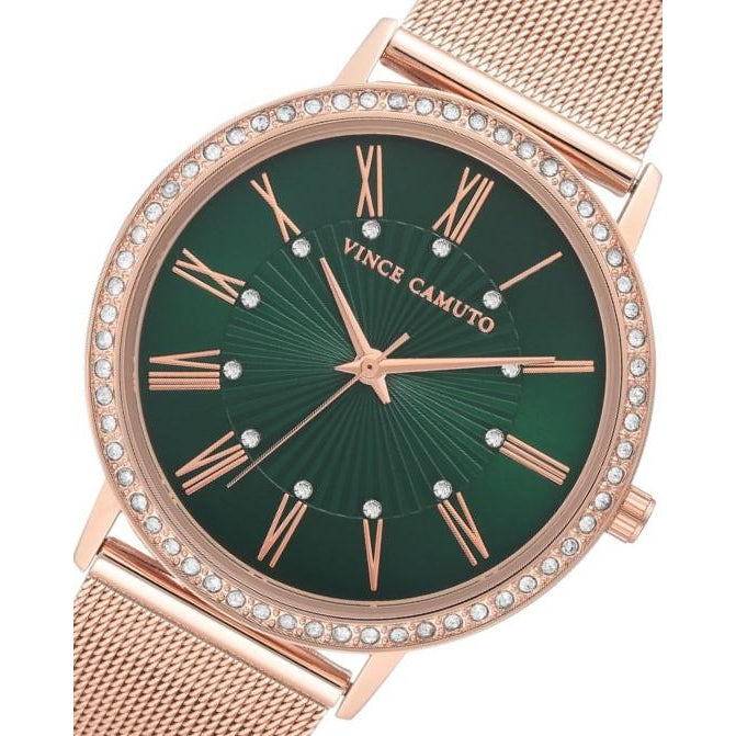 Vince Camuto Rose Gold Mesh Ladies Watch - VC5380GNRG