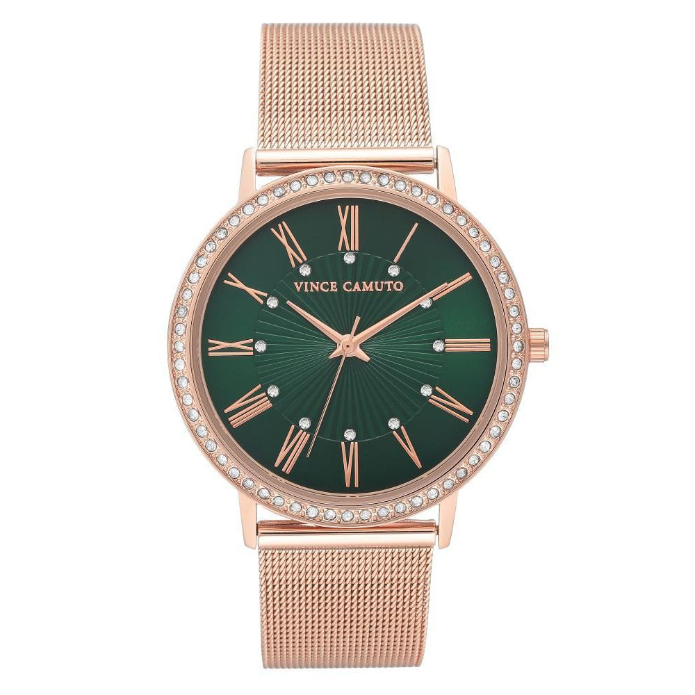 Vince Camuto Rose Gold Mesh Ladies Watch - VC5380GNRG