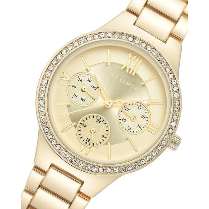 Vince Camuto Gold Steel Ladies  Watch - VC5382CHGB