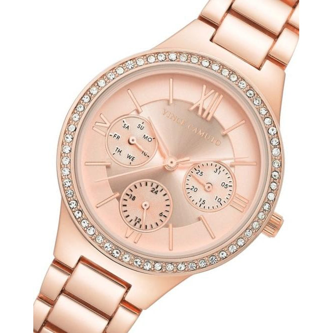 Vince Camuto Rose Gold Steel Ladies Watch - VC5382RGRG