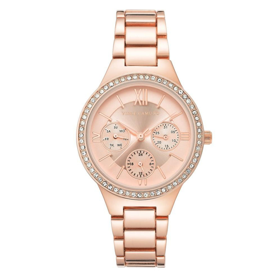 Vince Camuto Rose Gold Steel Ladies Watch - VC5382RGRG