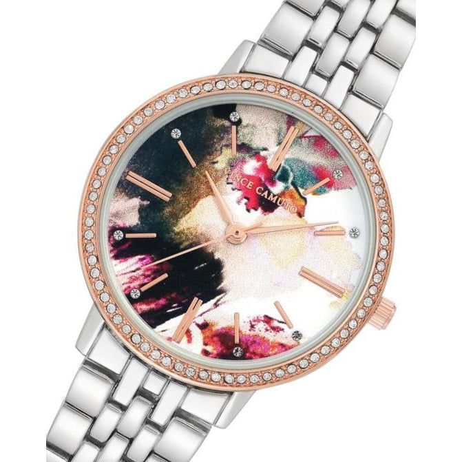 Vince Camuto Multi-coloured Printed Dial Ladies  Watch - VC5389MTRT