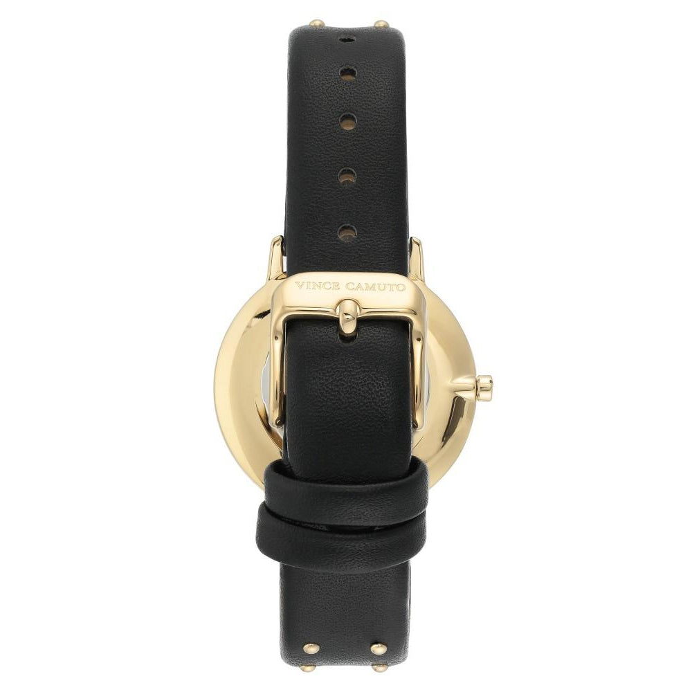 Vince Camuto Black Vegan Leather Ladies Watch - VC5400BKBK