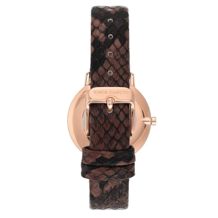 Vince Camuto Brown Snake Pattern Leather Ladies Watch - VC5400RGBN