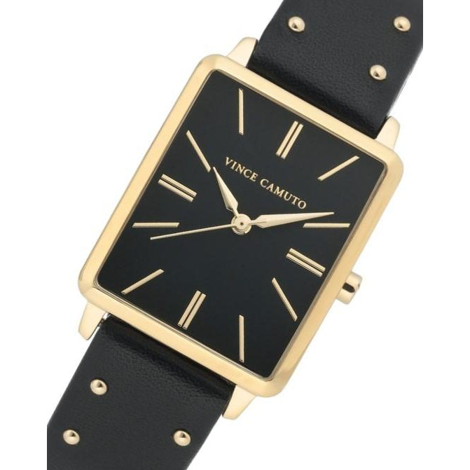 Vince Camuto Black Vegan Leather Women's Watch - VC5410BKBK