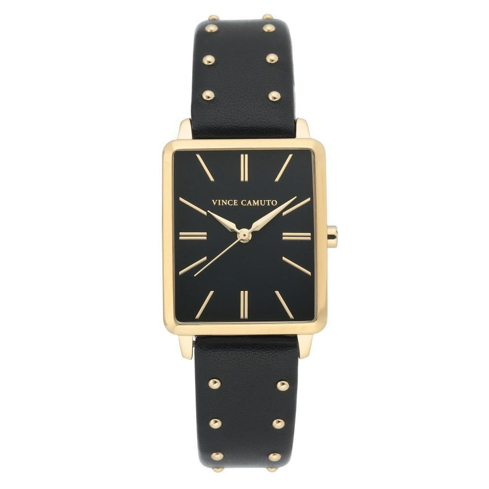 Vince Camuto Black Vegan Leather Ladies  Watch - VC5410BKBK