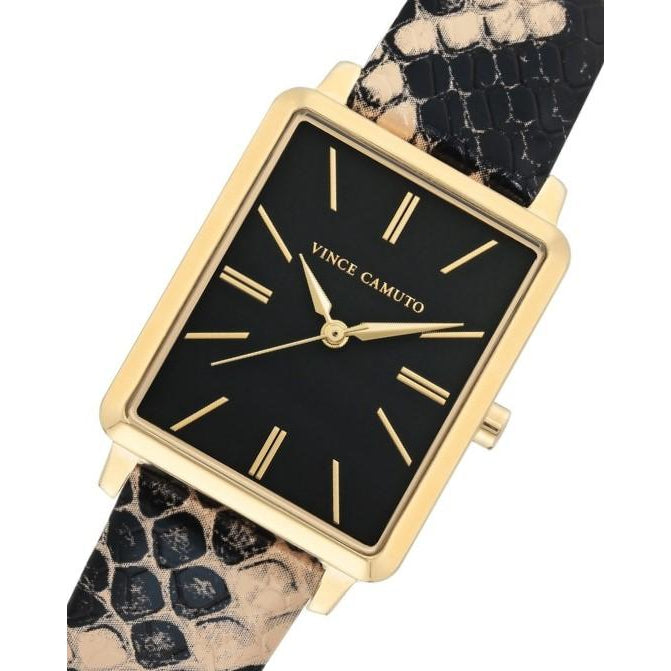 Vince Camuto Vegan Leather Ladies Watch - VC5410BKCR