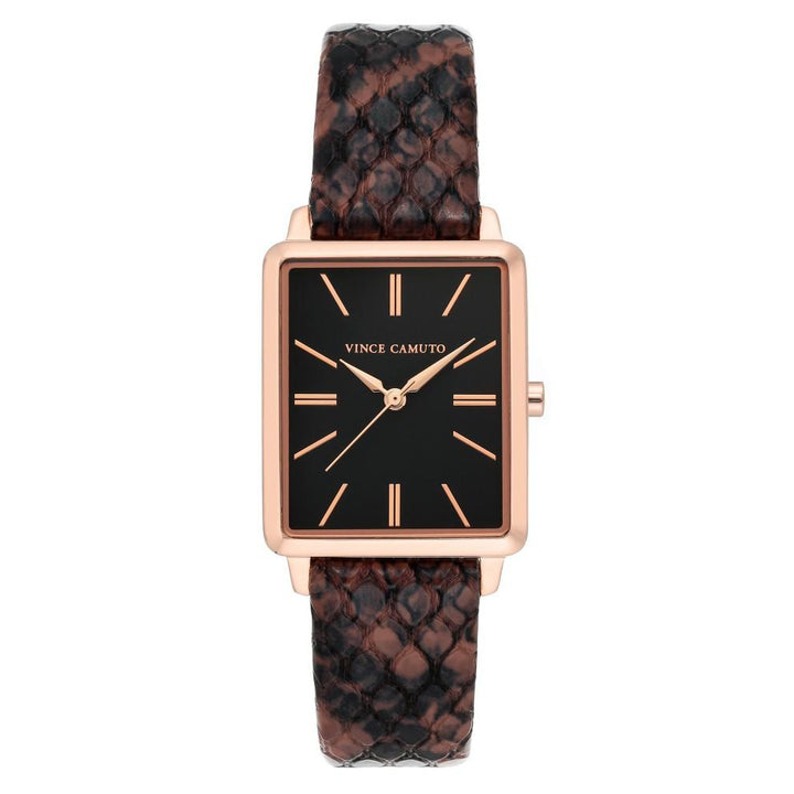 Vince Camuto Brown Snake Pattern Leather Ladies Watch - VC5410RGBN