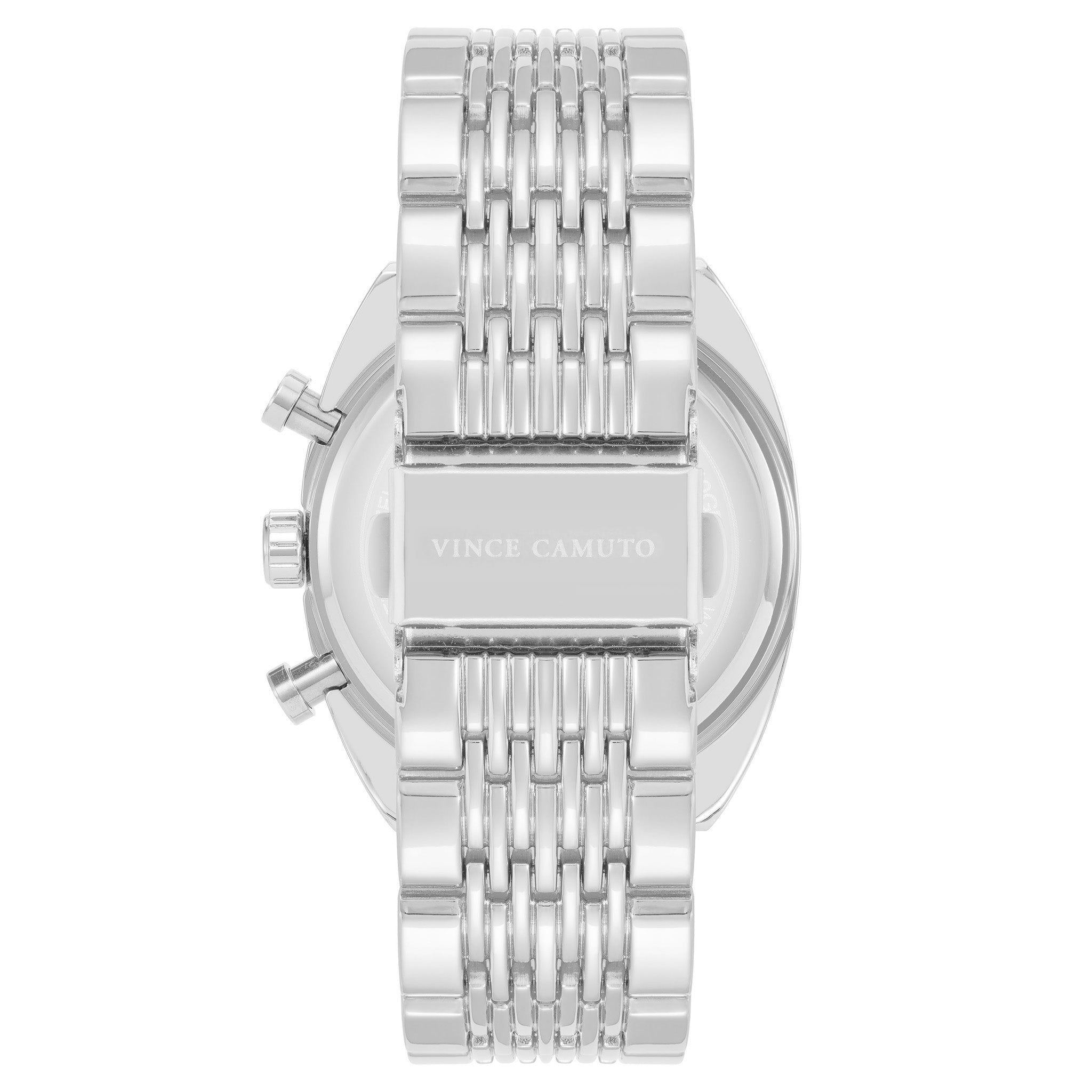 Vince Camuto Silver Steel Black Dial Multi-function Men's Watch - VC1040BKSV