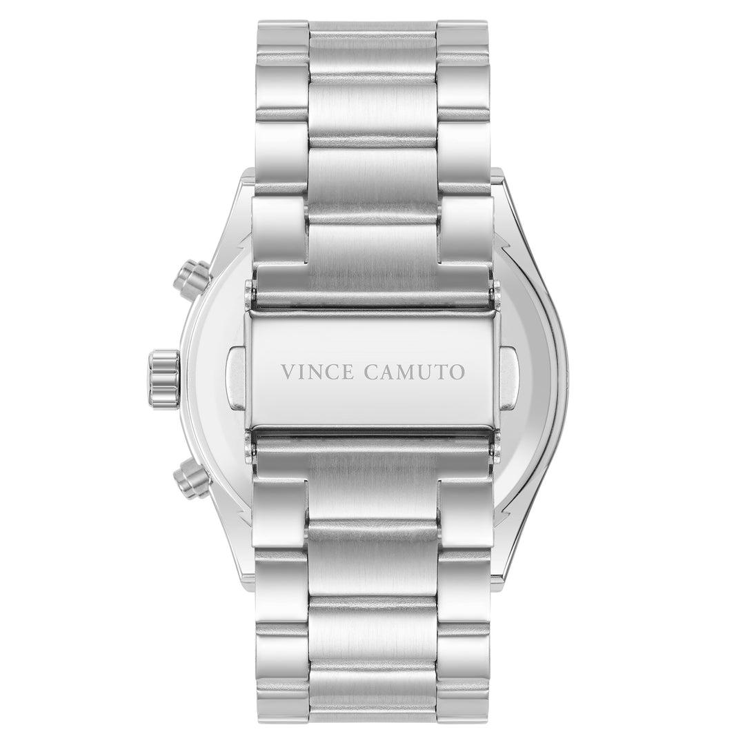 Vince Camuto Silver Steel Black Dial Multi-function Men's Watch - VC1104BKTT