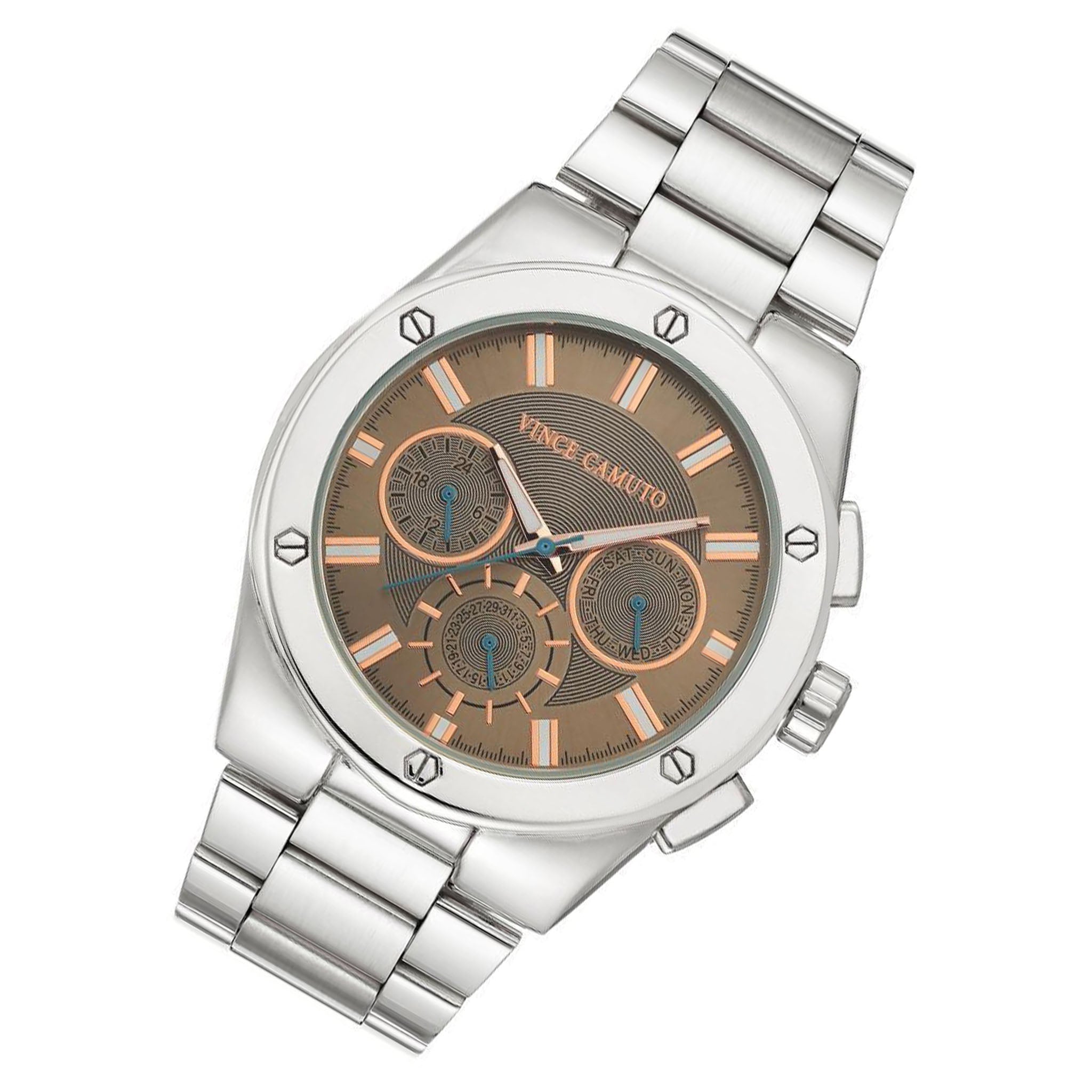 Vince Camuto Silver Steel Men's Watch - VC1104GYSV
