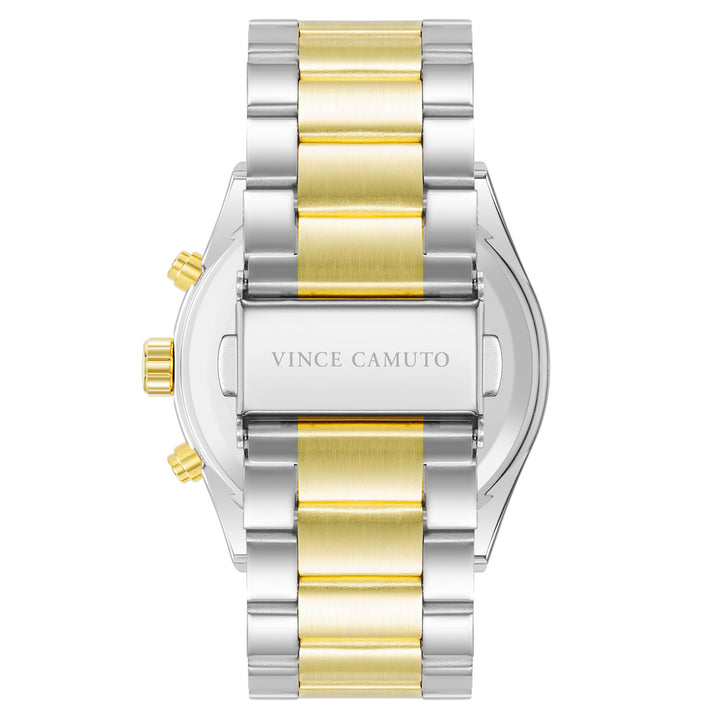 Vince Camuto Two-Tone Steel Silver Dial Multi-function Men's Watch - VC1104WTTT