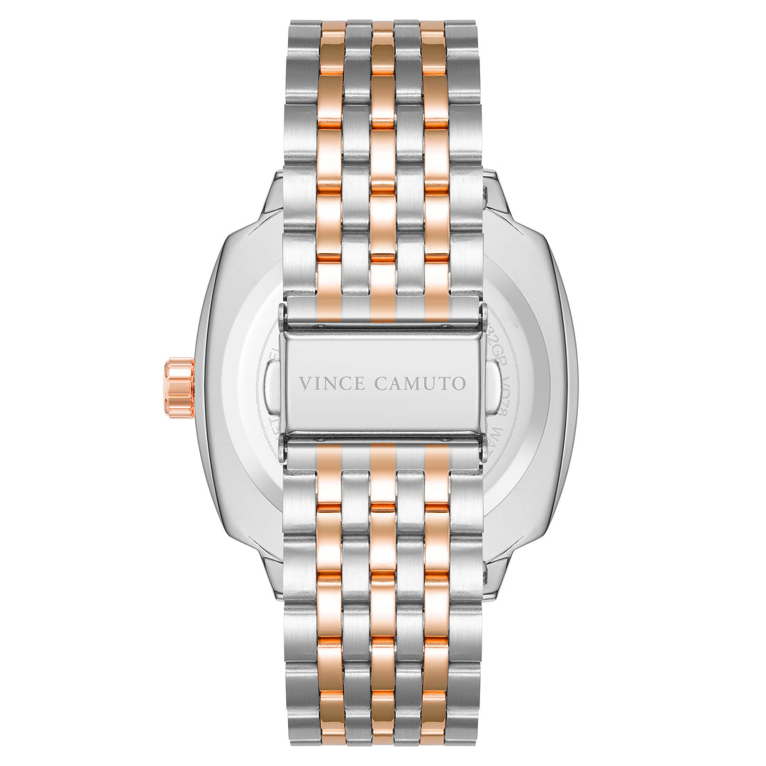 Vince Camuto Two-Tone Steel Silver Dial Men's Watch - VC1132WTRT