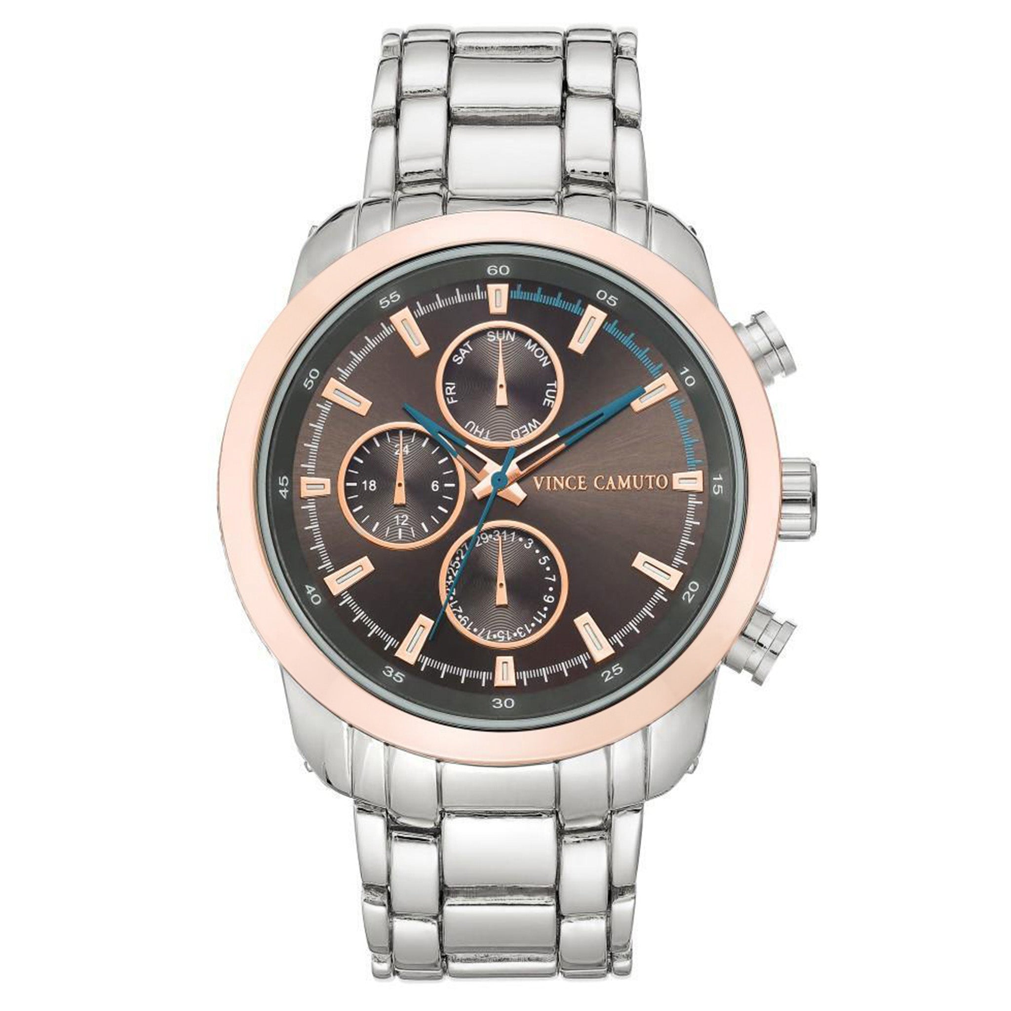 Vince Camuto Silver Steel Men's Watch - VC1133GYSV