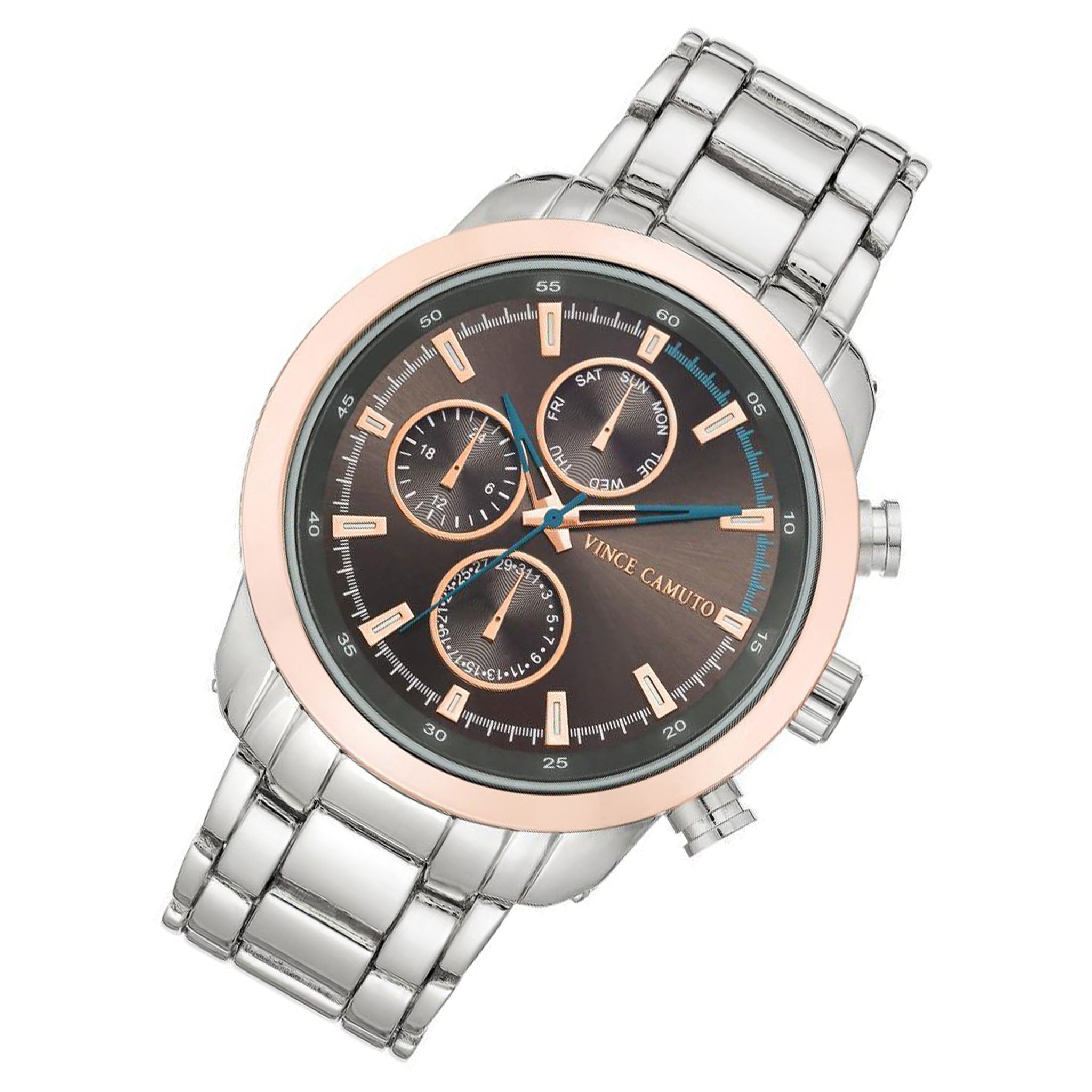 Vince Camuto Silver Steel Men's Watch - VC1133GYSV