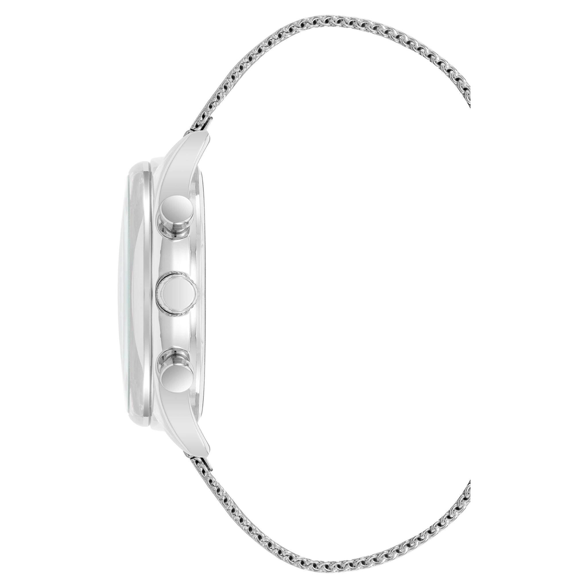 Vince Camuto Silver Mesh Green Dial Multi-function Men's Watch - VC1134GRSV