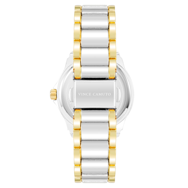 Vince Camuto Two-Tone Gold Band White Dial Women's Watch - VC5361WTTT