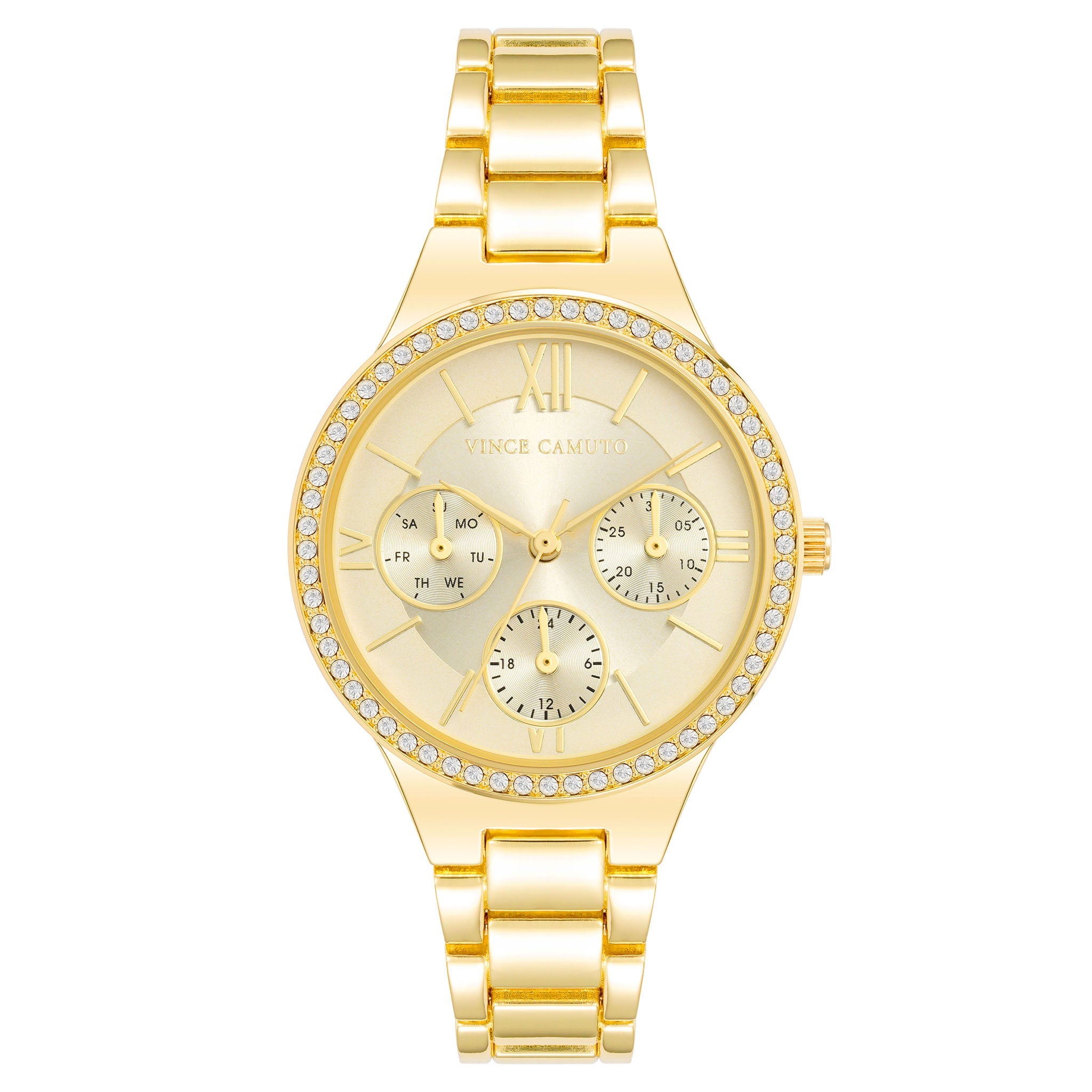 Vince Camuto Gold Band Champagne Dial Women's Watch - VC5383CHGP