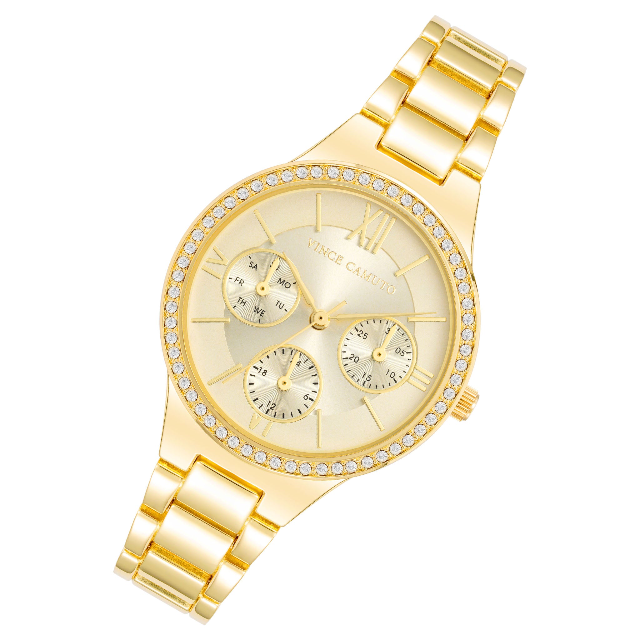 Vince Camuto Gold Band Champagne Dial Women's Watch - VC5383CHGP