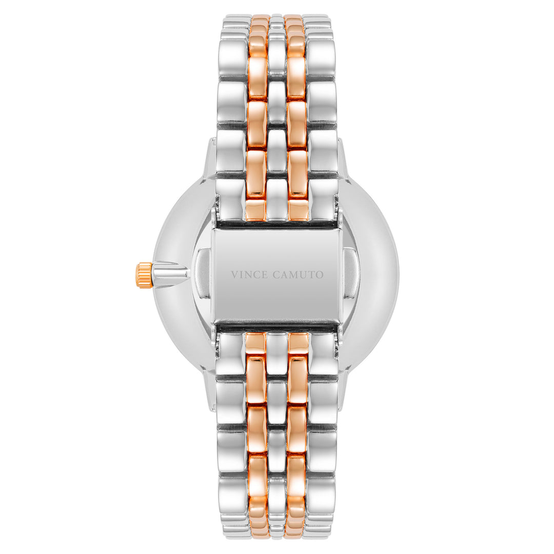 Vince Camuto Two-Tone Band Grey Dial Women's Watch - VC5386RGRT