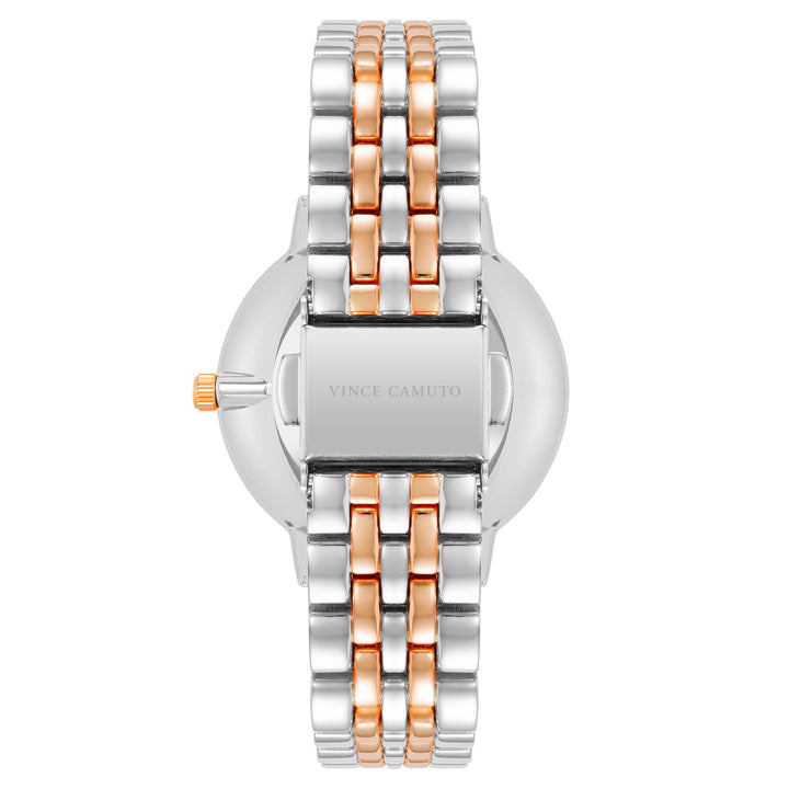 Vince Camuto Two-Tone Band Grey Dial Women's Watch - VC5386RGRT